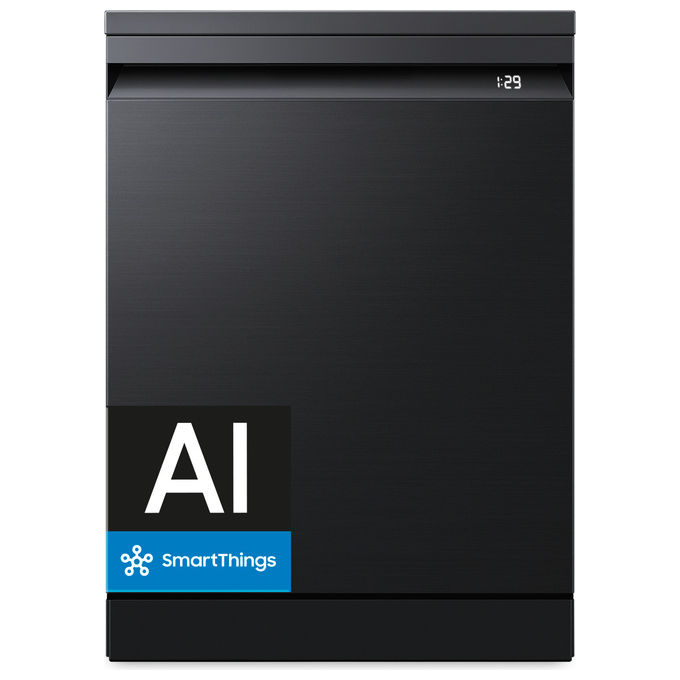 LAVASTOVIGLIE Libera installazione (FS) SAMSUNG DW80H73YBFFU1, Programmi 9, Dimensioni: L 59,8 cm, A 84,5 P 60 Rumorosità 42 dB(A), Consumo di acqua 9,4 l, Nero, Classe B