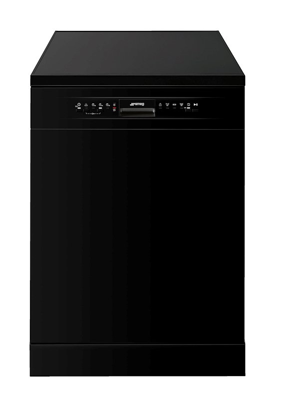 LAVASTOVIGLIE Libera installazione (FS) SMEG LVS292DN, Programmi 5, Dimensioni: L 59,8 cm, A 84,8 P 60 Rumorosità 49 dB(A), Consumo di acqua 12 l, nero, Classe D