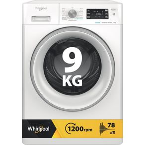 Lavatrice a libera installazione a carica frontale Whirlpool 9 kg - FFB 9269 SV IT - FreshCare 859991680700