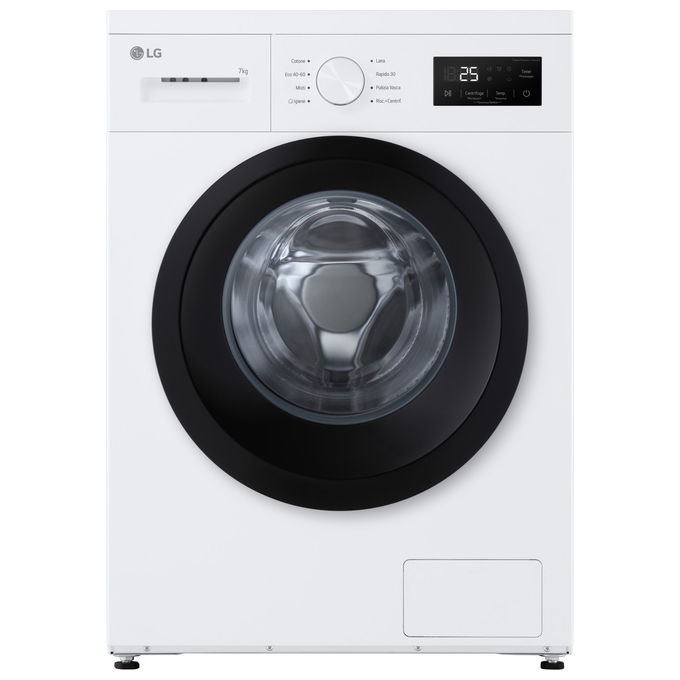 Lavatrice slim 7kg | Serie A1 Classe A | 1400 giri, Programma Igiene con vapore, Display grande, Design essenziale | White - F4NA10S7NWK
