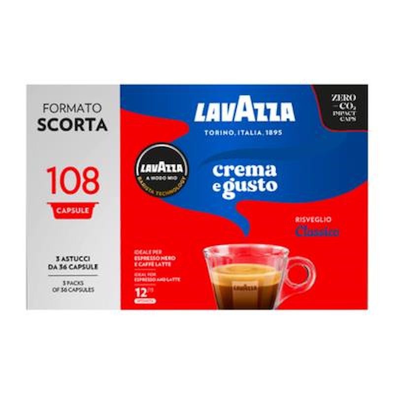 LAVAZZA Caffè in capsule CREMA E GUSTO 108CAPS, Lavazza A modo mio, 0,81 kg