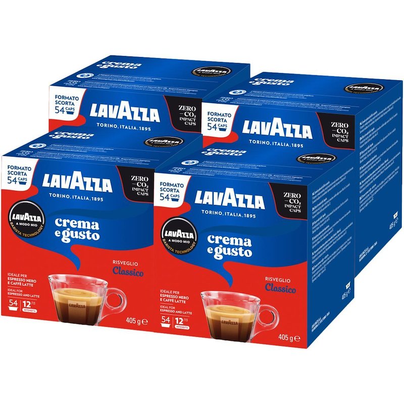 LAVAZZA Caffè in capsule CREMA E GUSTO 216CAPS, Lavazza A modo mio, 1,62 kg