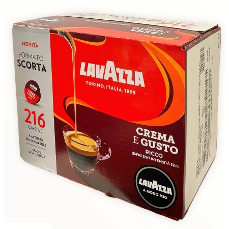 LAVAZZA Caffè in capsule CREM&GUSTO RICCO 216CAPS , Lavazza A modo mio, 1,62 kg