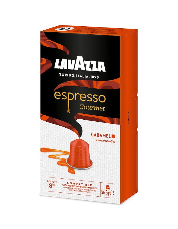 LAVAZZA Caffè in capsule Gourmet Caramello 10 caps, Compatibili Nespresso, 0,56 kg