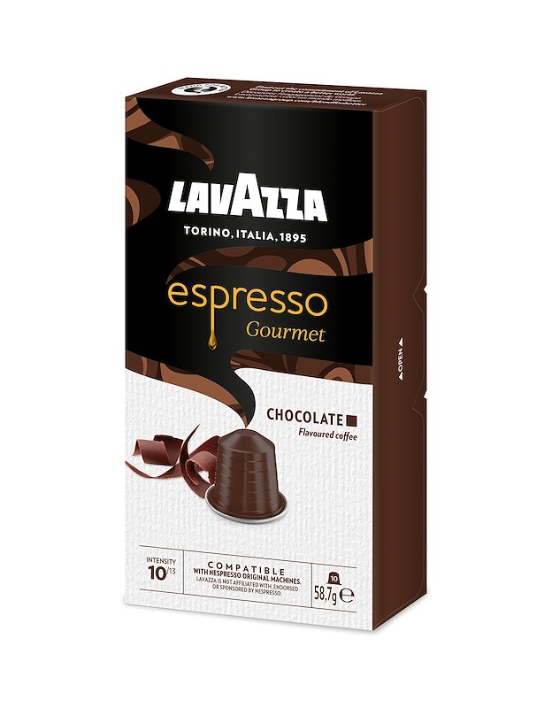 LAVAZZA Caffè in capsule Gourmet Chocolate 10 caps, Compatibili Nespresso, 0,56 kg