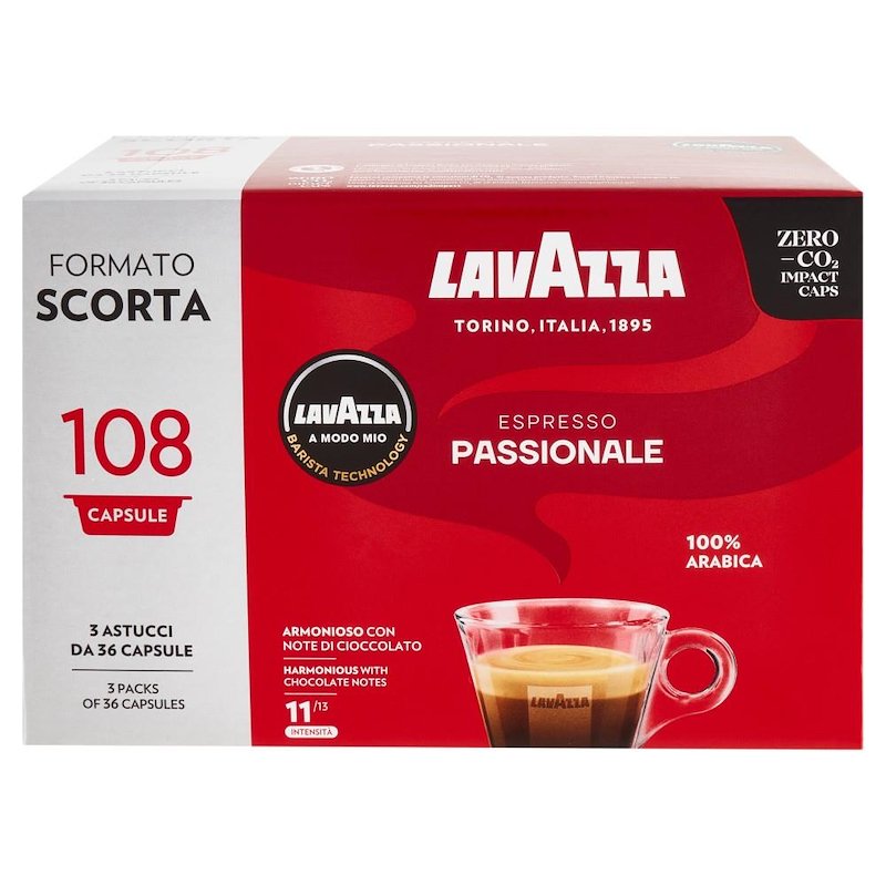 LAVAZZA Caffè in capsule PASSIONALE 108 CAPS, Lavazza A modo mio, 0,81 kg