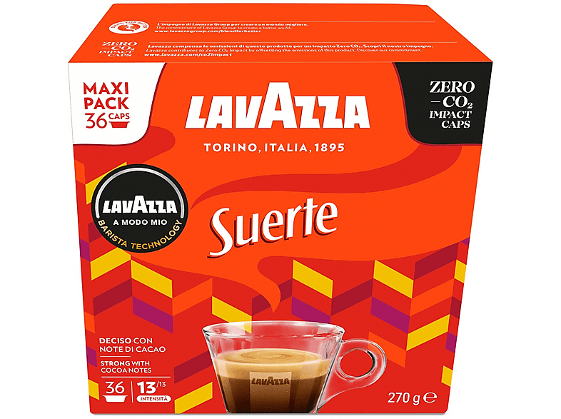 LAVAZZA Caffè in capsule SUERTE 36CAPS, Lavazza A modo mio, 0,12 kg