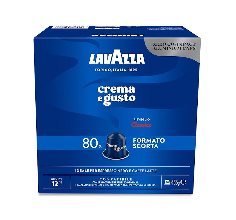 Lavazza - Crema E Gusto - Nespresso 80 Caps-blu