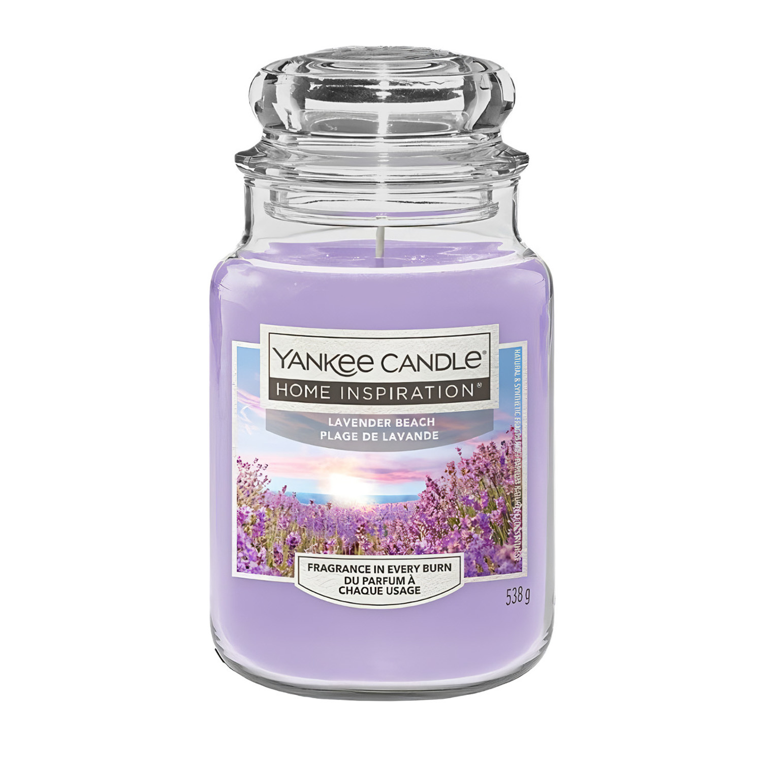 Lavender Beach, candela in giara grande Yankee Candle