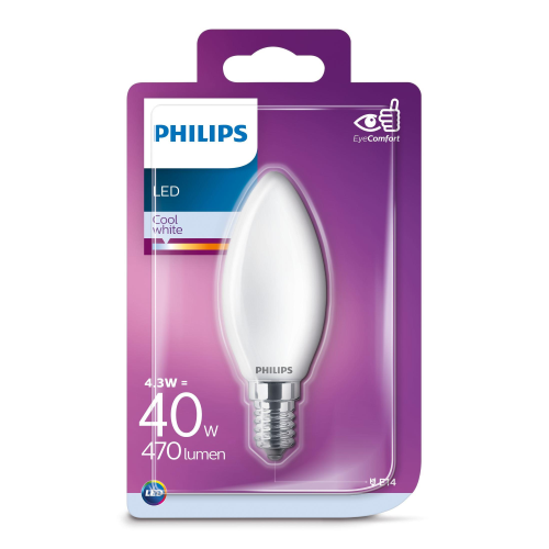 Led Classic, 40w, E14 Cw, B35 Fr Nd 1bc/6 - Philips