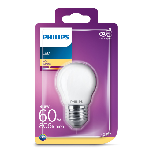 Led Classic, 60w, E27, Ww, P45 Fr Nd Srt4 - Philips