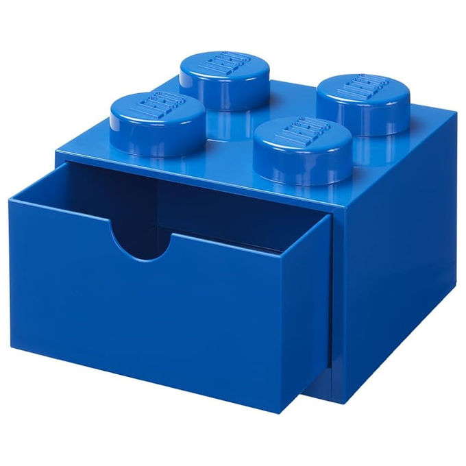 Lego 40201731 Classic Cassetto da Scrivania a Mattoncino Contenitore Organizzatore Piccolo Impilabile 4 Pomelli colore Blu Lego 40201731 Classic Cassetto da Scrivania a Mattoncino Contenitore Organizzatore Piccolo Impilabile 4 Pomelli colore Blu