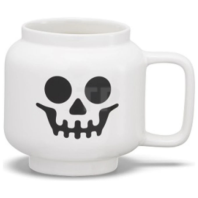 Lego 40460807 Iconic Tazza in Ceramica Minifigure Scheletro 255 ml Lavastoviglie Microonde colore Bianco