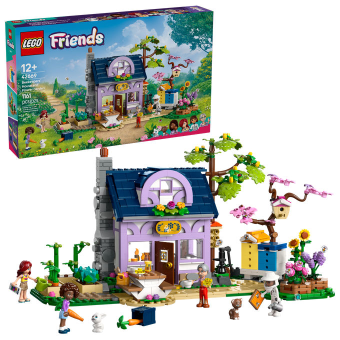 LEGO 42669 Casa degli Apicoltori e Giardino Fiorito Set da Costruzione con 4 Mini Bamboline e 2 Animali 1161 Pezzi colore Multicolore LEGO 42669 Casa degli Apicoltori e Giardino Fiorito Set da Costruzione con 4 Mini Bamboline e 2 Animali 1161 Pezzi colore Multicolore
