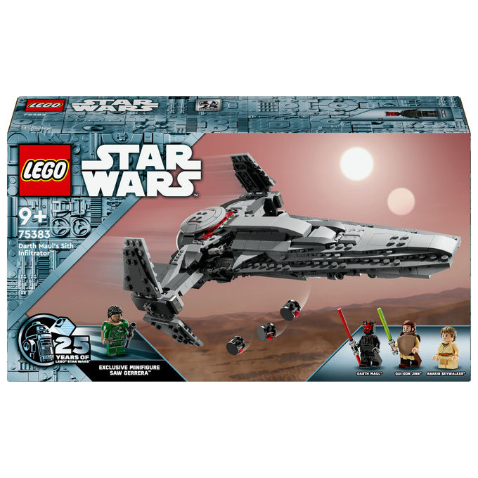 Lego 75383 Star Wars Sith Infiltrator di Darth Maul Set costruzioni 640 pz