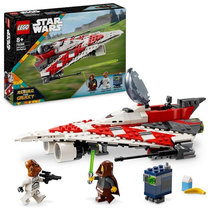 LEGO 75388 Star Wars Starfighter di Jedi Bob Set da Costruzione con 305 Pezzi e 2 Minifigure colore Multicolore LEGO 75388 Star Wars Starfighter di Jedi Bob Set da Costruzione con 305 Pezzi e 2 Minifigure colore Multicolore