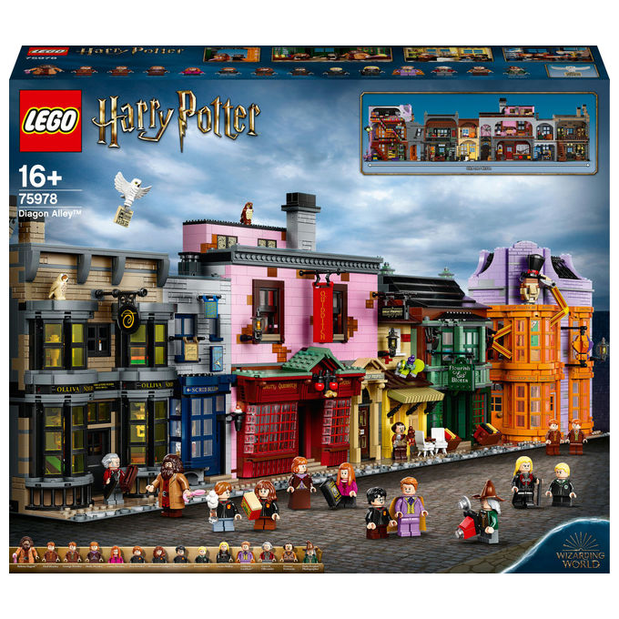 Lego 75978 Harry Potter Diagon Alley Set da costruzione 5544 Pezzi