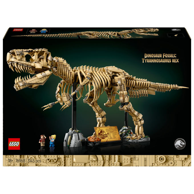Lego 76968-1 Fossili di Dinosauro T-Rex Jurassic World 76968 Set da Costruzione 3145 Pezzi