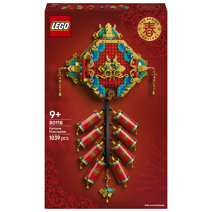Lego 80118 Fuochi d'artificio della Fortuna Set da costruzione collezione Festival Cinesi 1039 pezzi