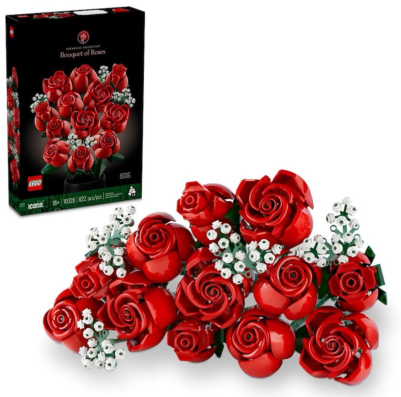 Lego - Botanicals Bouquet Di Rose 10328, Multicolore