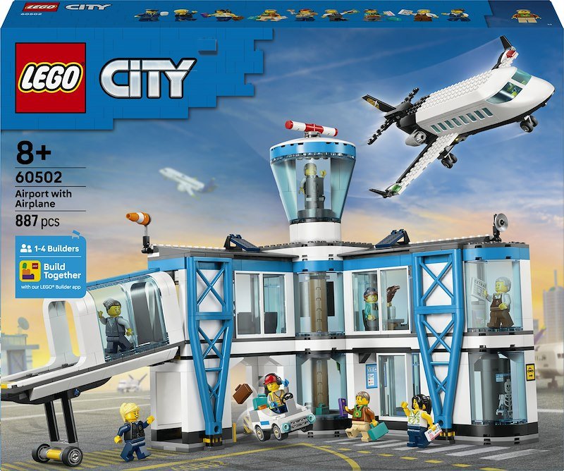 Lego - City Aeroporto Con Aereo - 60502, Multicolore
