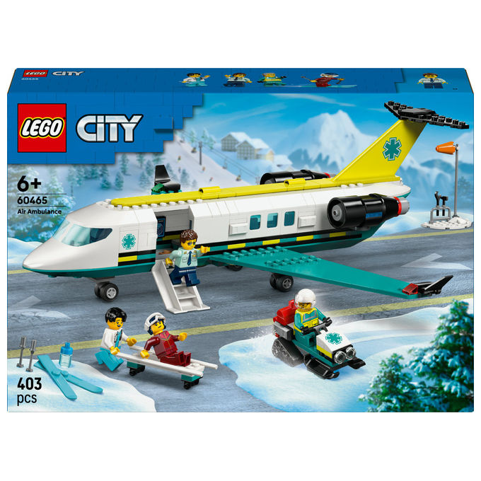 Lego - City Big Vehicles Aereo Ambulanza Emergenza 60465, ,