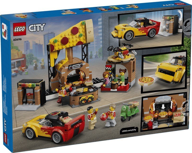 Lego - City Centro Di Consegna Pizze Con Veicoli - 60496, Multicolore