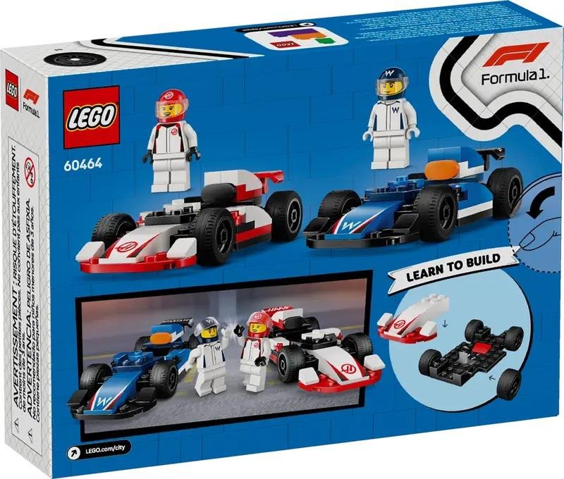 Lego - City F1 Monoposto Williams Racing E Haas F1® 60464, Multicolore