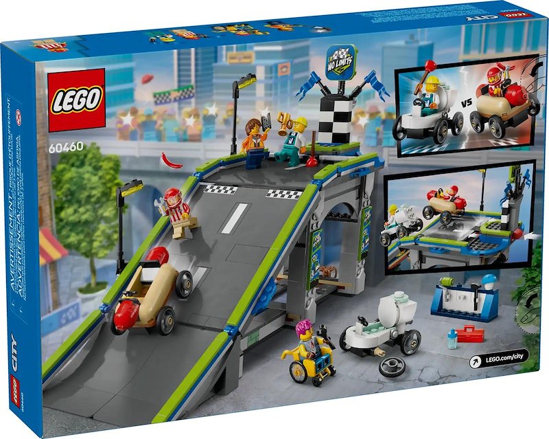 Lego - City Gara Sulla Pista A Rampe 60460, Multicolore