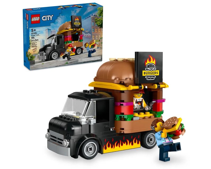 Lego - City Great Vehicles Furgone Degli Hamburger 60404, Multicolore