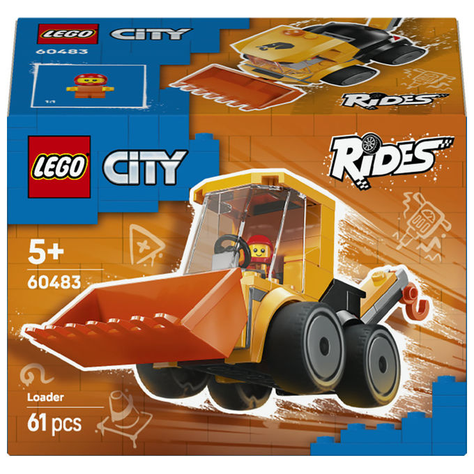 Lego - City Veicoli – Ruspa Da Cantiere - 60483, Multicolore