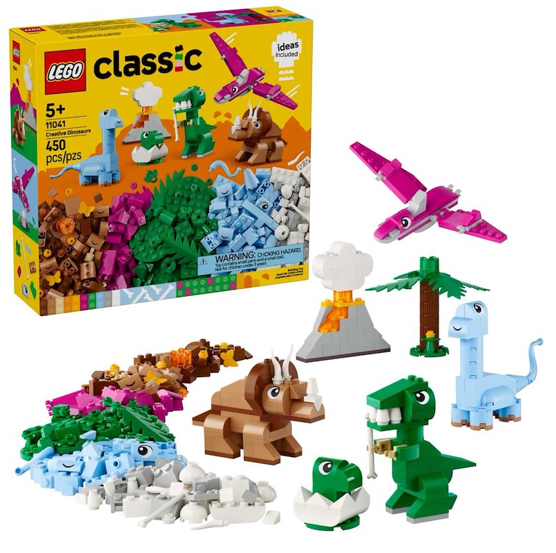 Lego - Classic Dinosauri Creativi 11041, Multicolore
