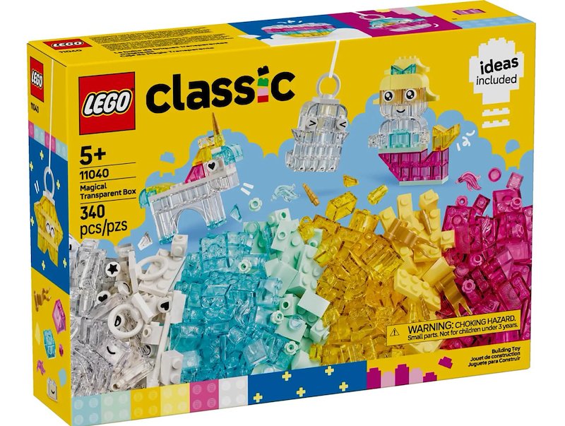 Lego - Classic Scatola Magica Trasparente 11040, Multicolore
