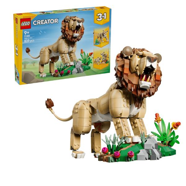 Lego - Creator Animali Selvatici: Leone Maestoso - 31386-multicolore