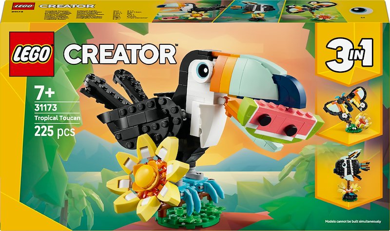 Lego - Creator Animali Selvatici: Tucano Tropicale 31173, ,