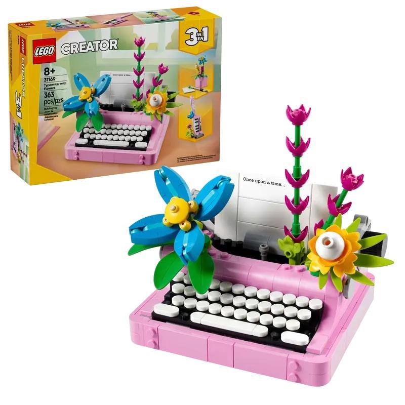 Lego - Creator Macchina Da Scrivere Con Fiori 31169, Multicolore