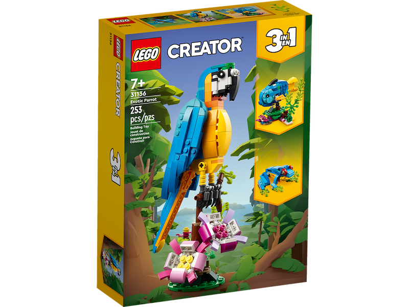 Lego - Creator Pappagallo Esotico 31136