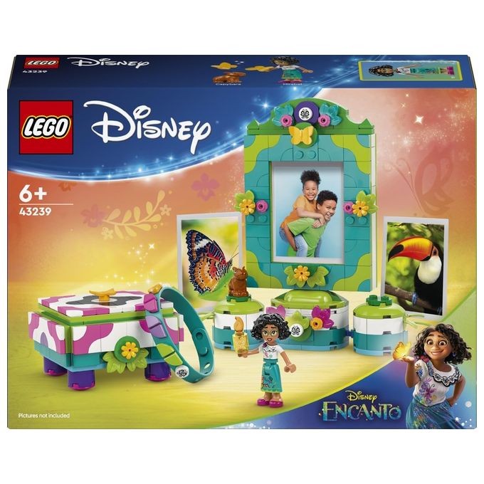 LEGO Disney 43239 Portafoto e Portagioie di Mirabel Madrigal, Giochi Bambini 6+ con Mini Bambolina, Braccialetto e Portafoto LEGO Disney 43239 Portafoto e Portagioie di Mirabel Madrigal, Giochi Bambini 6+ con Mini Bambolina, Braccialetto e Portafoto