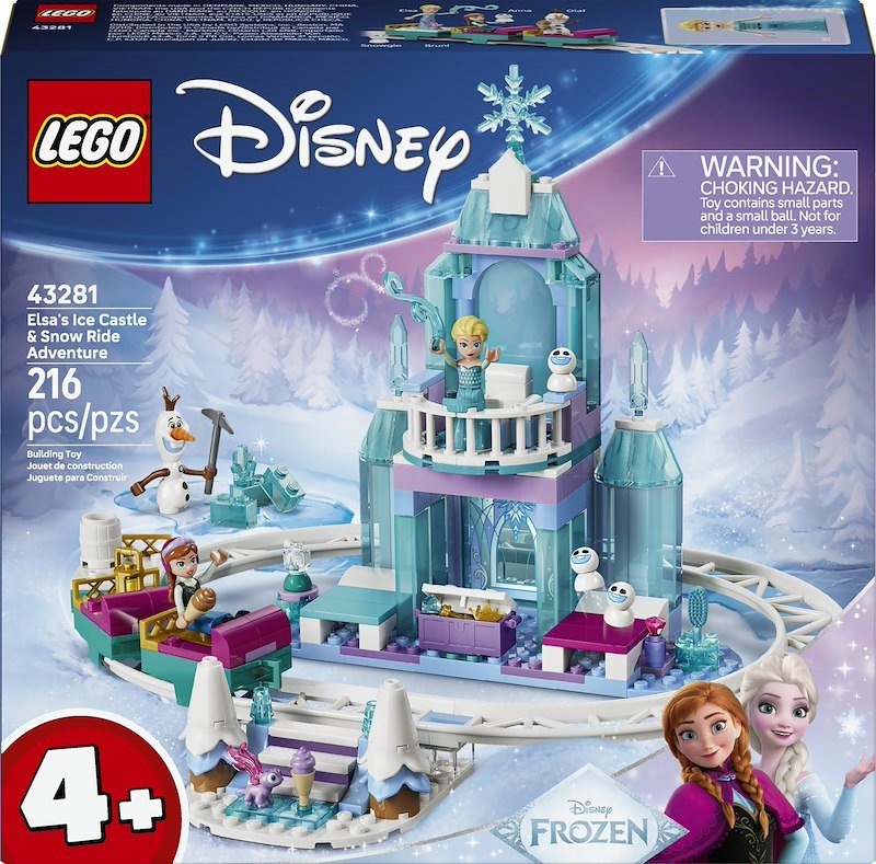 Lego - Disney Castello Di Ghiaccio Di Elsa - 43281, Multicolore