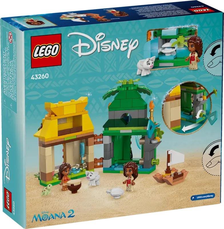 Lego - Disney Divertimento Sull’isola Di Vaiana 43260, Multicolore