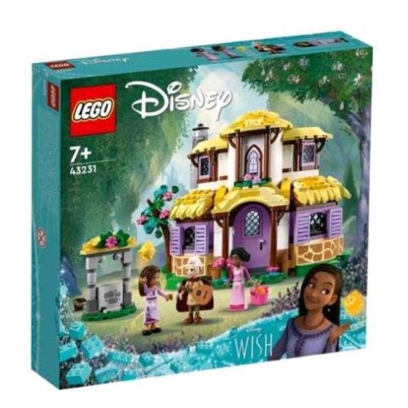 Lego disney wish il cottage di asha con pozzo dei desideri e minibamboline