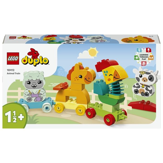 LEGO DUPLO 10412 Il Treno degli Animali, Giochi per Bambini da 1.5 Anni, Giocattolo Educativo per l'Apprendimento Didattico LEGO DUPLO 10412 Il Treno degli Animali, Giochi per Bambini da 1.5 Anni, Giocattolo Educativo per l'Apprendimento Didattico