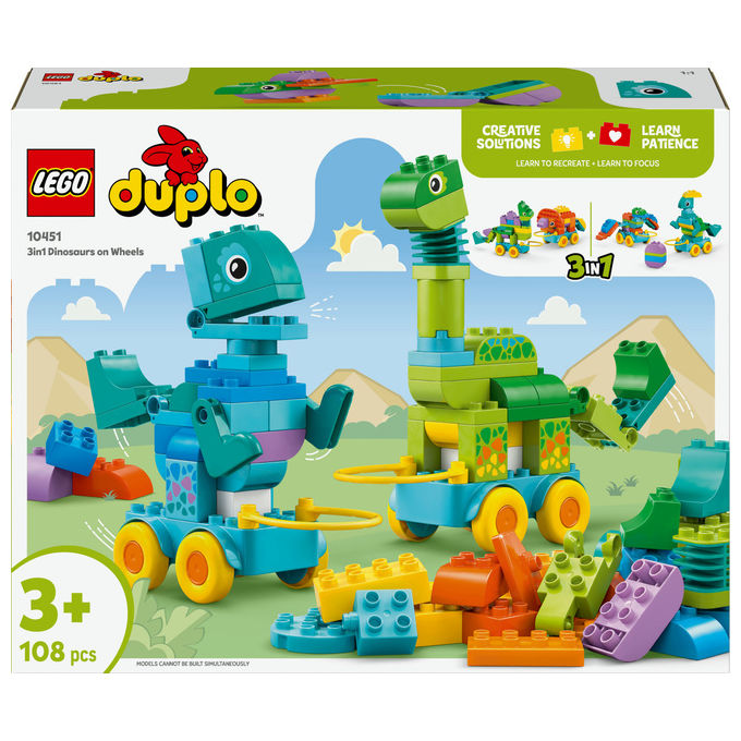 LEGO DUPLO (10451). Town Dinosauri su ruote 3 in 1