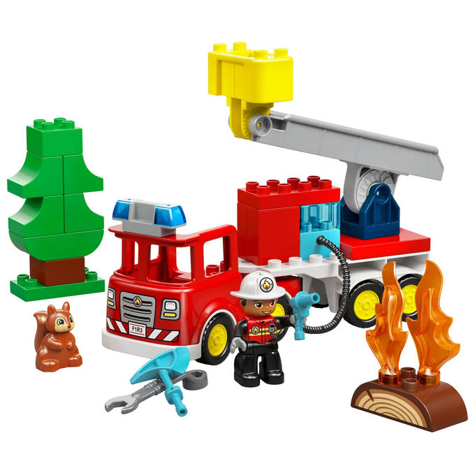 Lego - Duplo Autopompa Con Manichetta E Pompiere - 10473-multicolore
