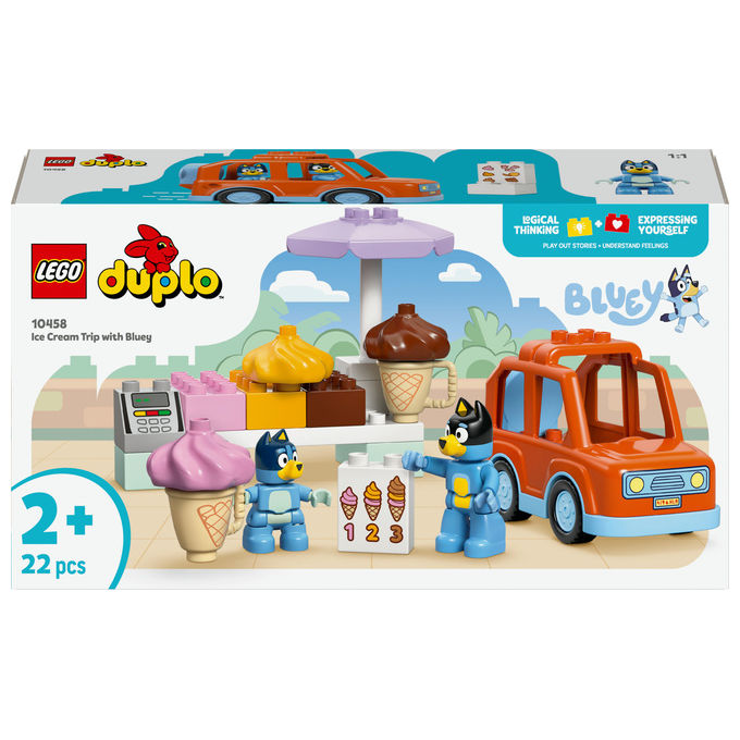 LEGO DUPLO Berry 2025 (10458). Visita alla gelateria di Bluey