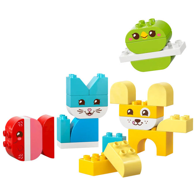 Lego Duplo, I Miei Primi Animali Domestici Creativi 3 in 1 10477, Set Costruzioni, 18+ Mesi Lego Duplo, I Miei Primi Animali Domestici Creativi 3 in 1 10477, Set Costruzioni, 18+ Mesi