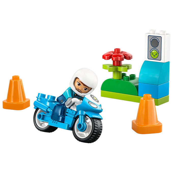 Lego - Duplo Motocicletta Blu Della Polizia - 10471, Multicolore