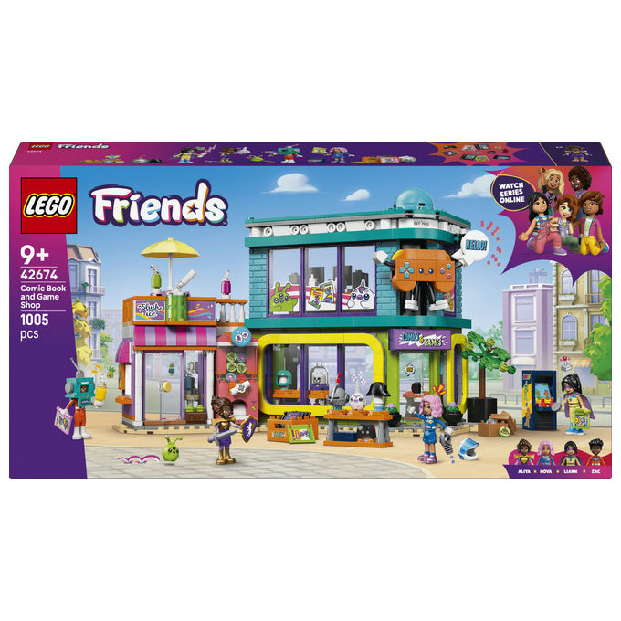 LEGO Friends (42674). Negozio di fumetti e giochi