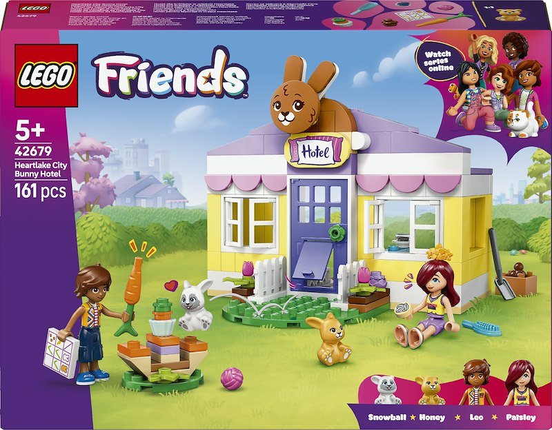 Lego - Friends Hotel Dei Conigli Di Heartlake City -42679, Multicolore