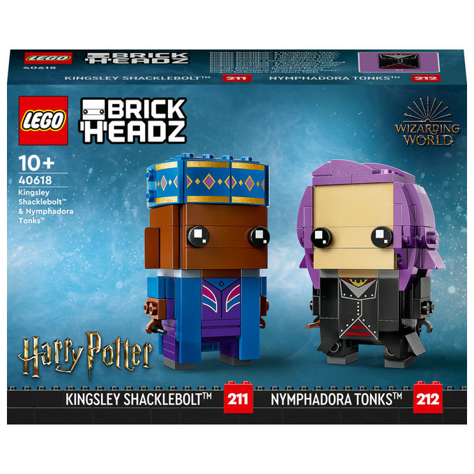 LEGO, Harry Potter Kingsley Shacklebolt e Nymphadora Tonks, Set costruzioni 40618 LEGO, Harry Potter Kingsley Shacklebolt e Nymphadora Tonks, Set costruzioni 40618